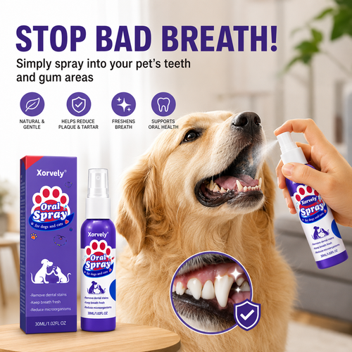 Pet Oral Spray – Fresh Breath & Daily Plaque Care for Dogs & Cats