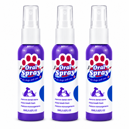 Pet Oral Spray – Fresh Breath & Daily Plaque Care for Dogs & Cats