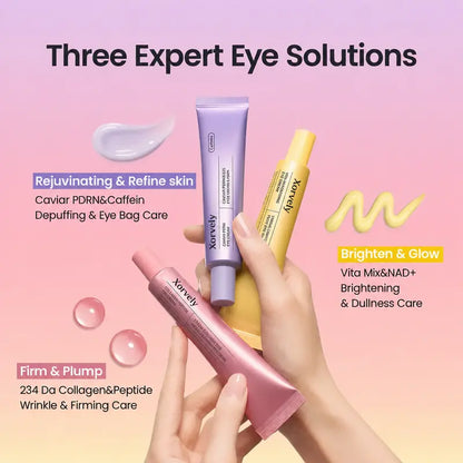3-in-1 Eye Cream Trio – Brighten, Depuff & Firm