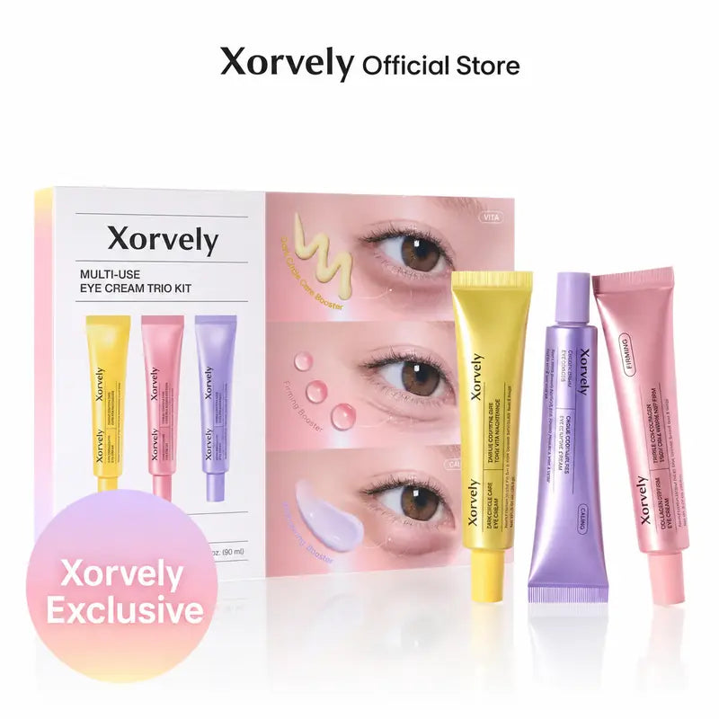 3-in-1 Eye Cream Trio – Brighten, Depuff & Firm