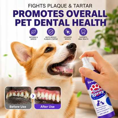 Pet Oral Spray – Fresh Breath & Daily Plaque Care for Dogs & Cats