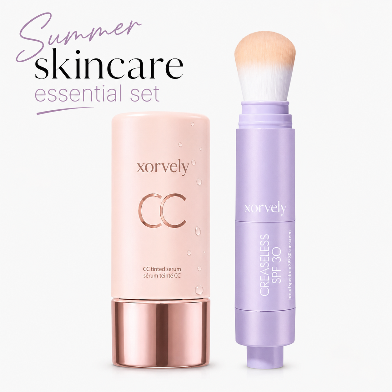 Summer Glow Duo | CC Tinted Serum + SPF 30 Brush Powder