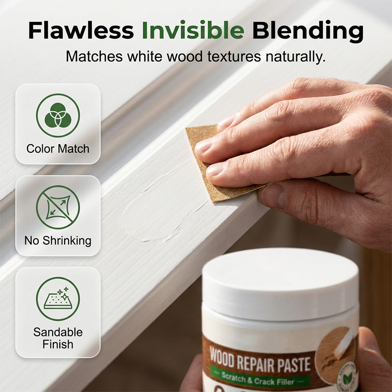 🖌️ No Sanding Needed! Easy Wood Repair Paste with Tool –  Works on tables, cabinets & wooden floors. Covers scuffs & peeling. No more ugly scratches! 🏠✅