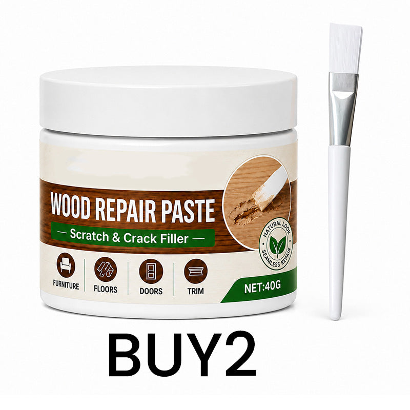 🖌️ No Sanding Needed! Easy Wood Repair Paste with Tool –  Works on tables, cabinets & wooden floors. Covers scuffs & peeling. No more ugly scratches! 🏠✅