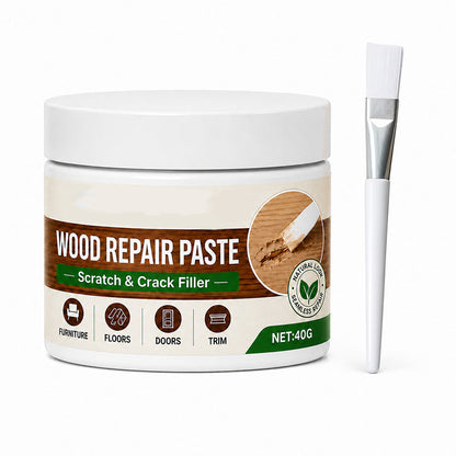 🖌️ No Sanding Needed! Easy Wood Repair Paste with Tool –  Works on tables, cabinets & wooden floors. Covers scuffs & peeling. No more ugly scratches! 🏠✅